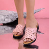 Papuci dama Elisa - Pink