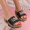 Papuci dama Love - Black