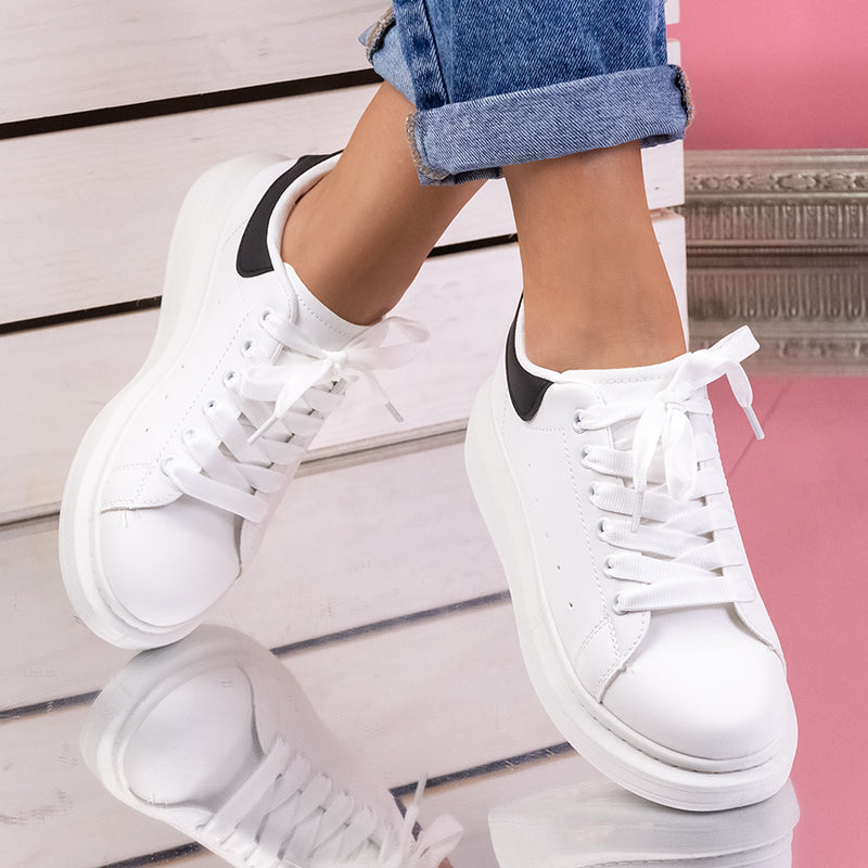 Pantofi sport Dayana - White/Black