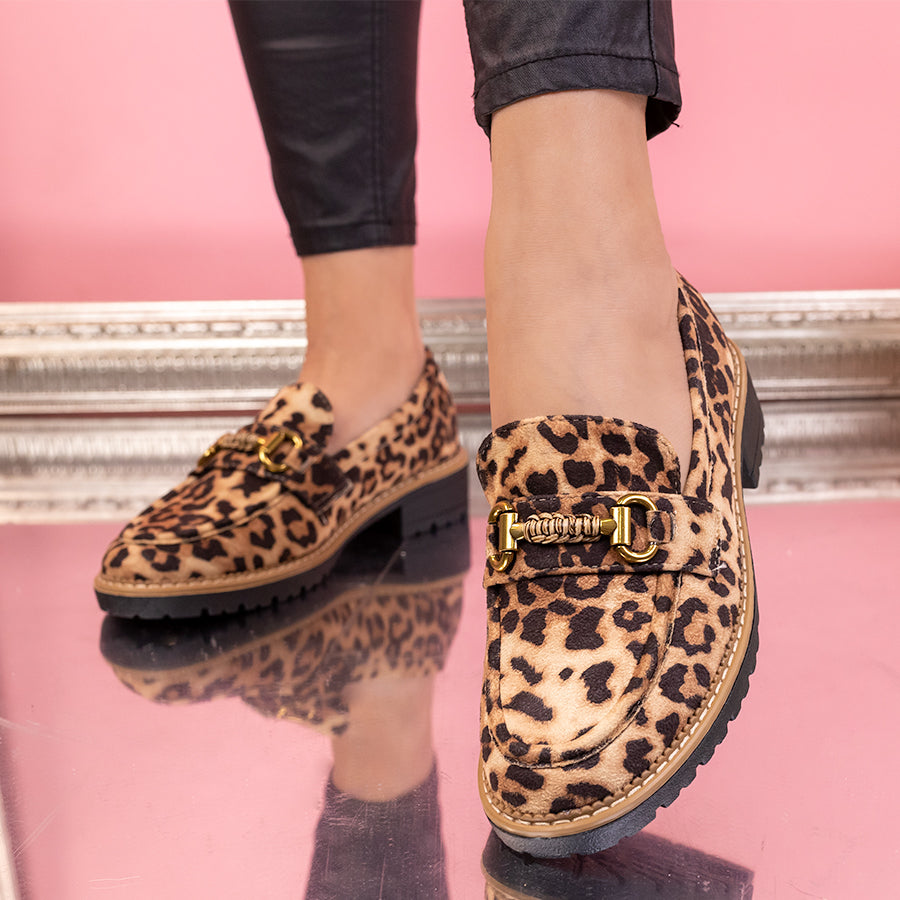 Pantofi casual Alena - Leopard