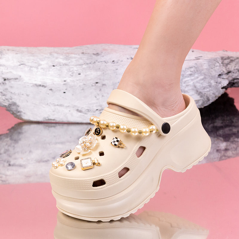 Papuci dama Trisa - Dark Beige