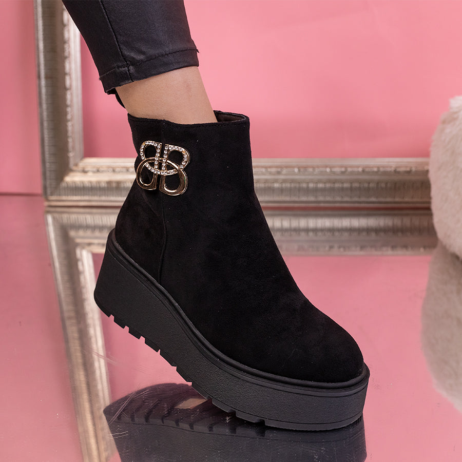 Ghete dama cu platforma Odesa - Black