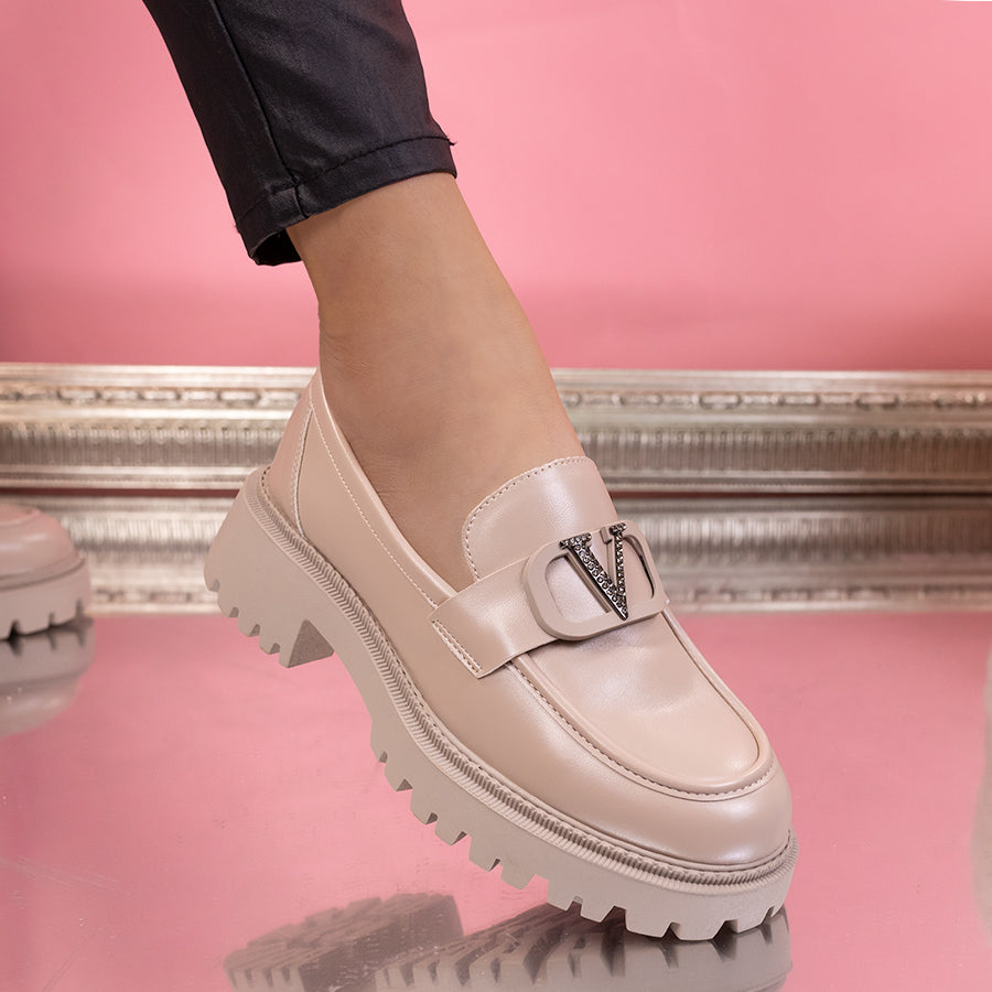 Pantofi casual Zaria - Beige