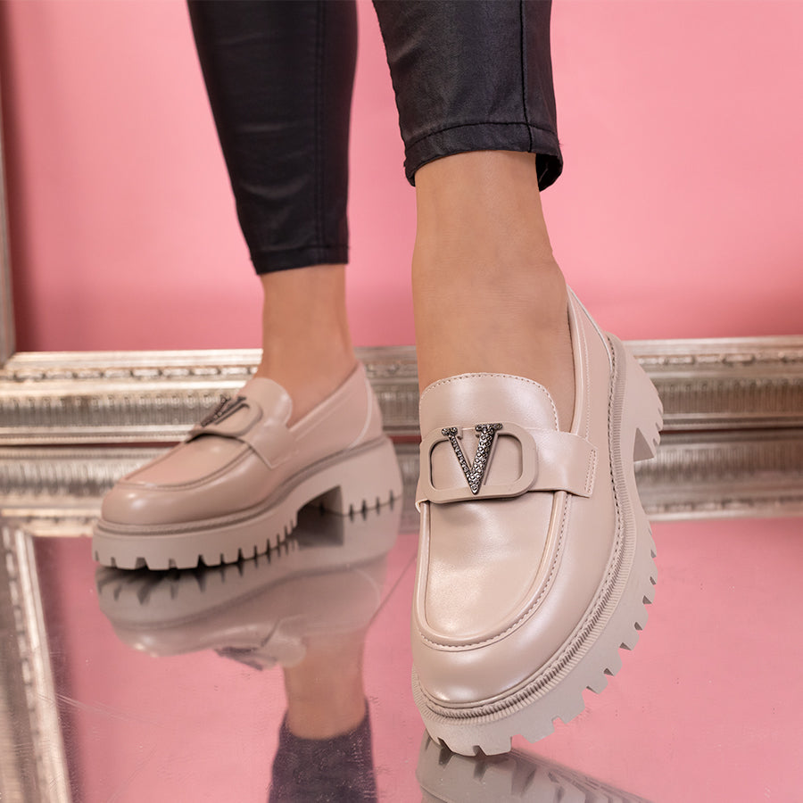 Pantofi casual Zaria - Beige