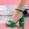 Sandale dama cu toc Niya - Green