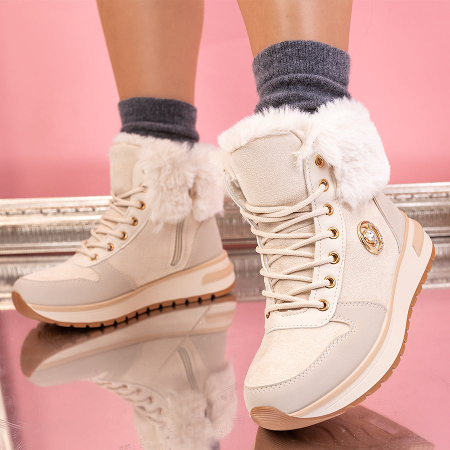 Ghete dama Ralena - Beige