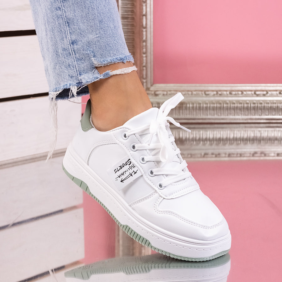 Pantofi sport Rosa - White/Green