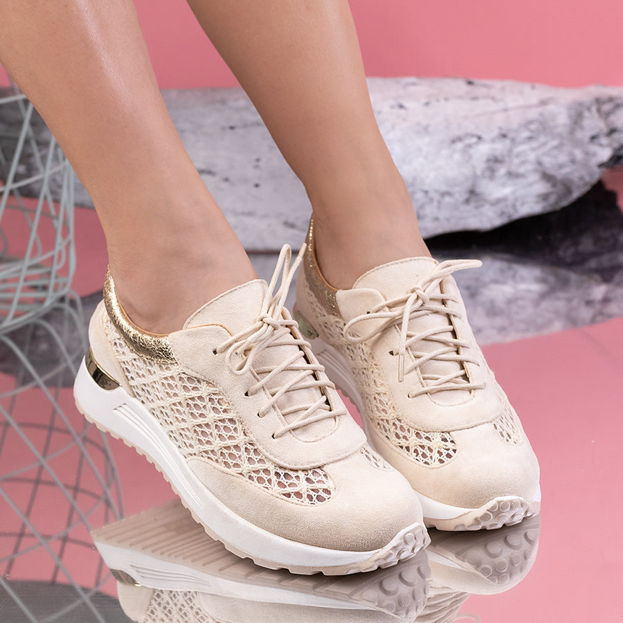 Pantofi sport Carry - Beige