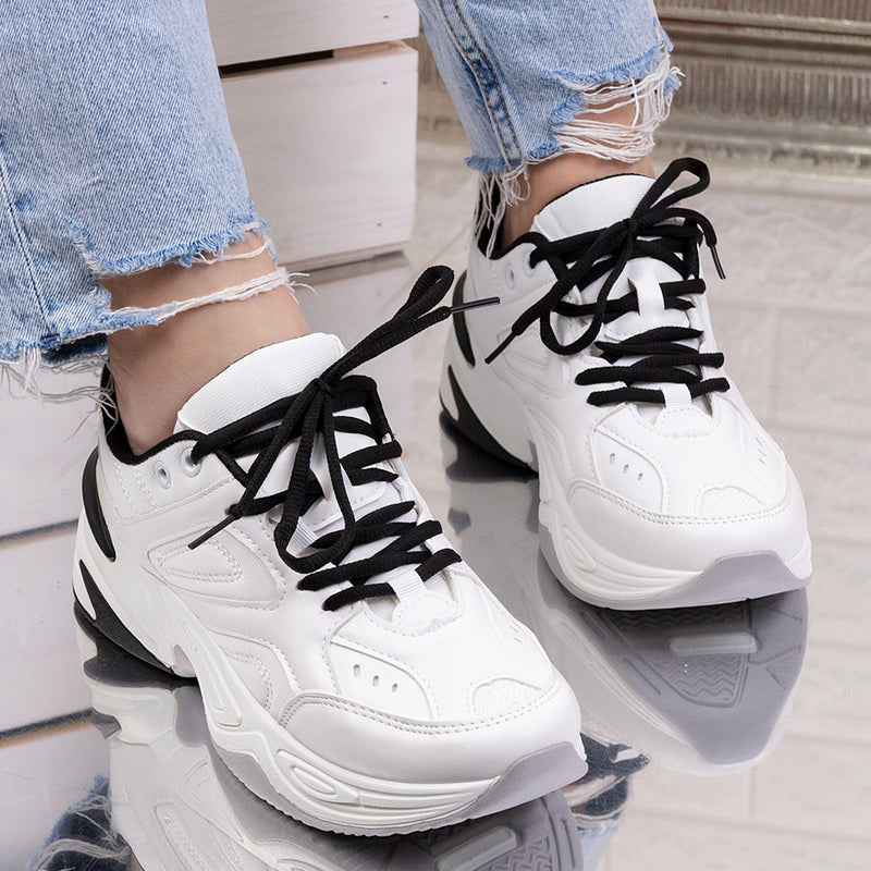 Pantofi sport Adela - White/Black