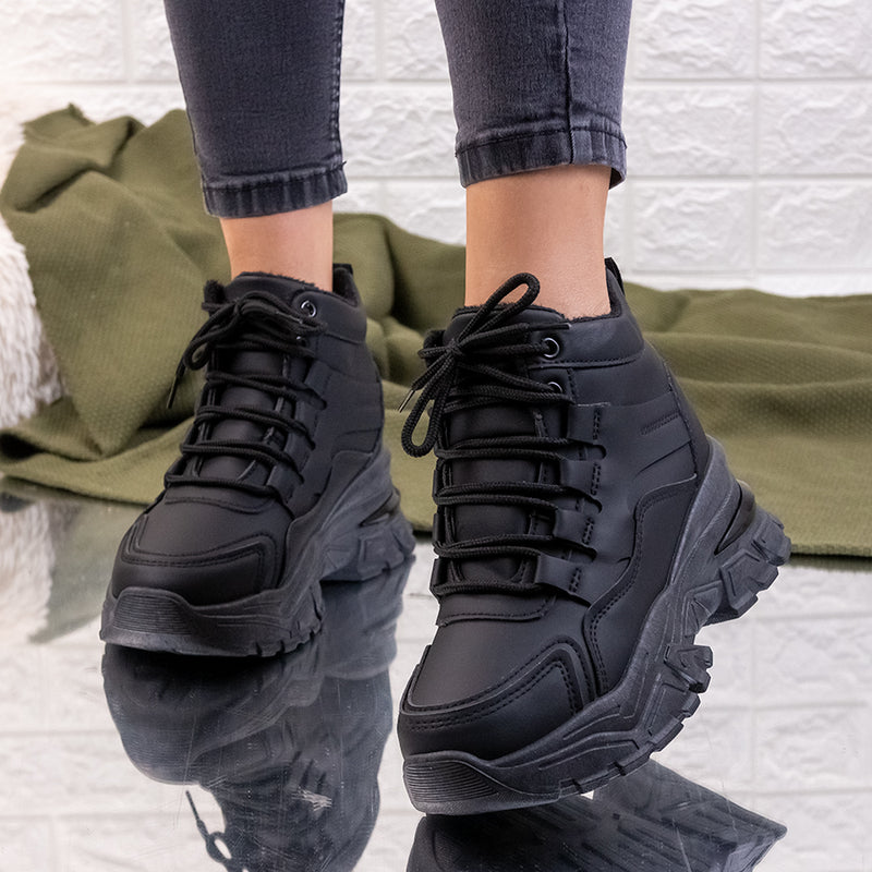 Pantofi sport cu platforma  Laguna - Black