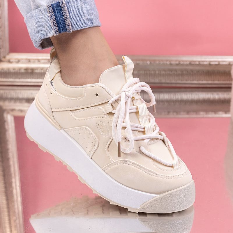 Pantofi sport Bella - Beige