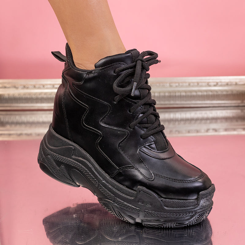Pantofi sport cu platforma Rolina - Black