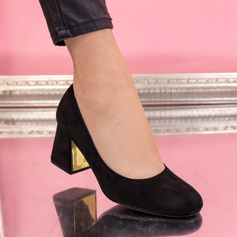 Pantofi cu toc Valena - Black