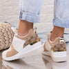 Pantofi sport cu platforma Floret - White/Beige
