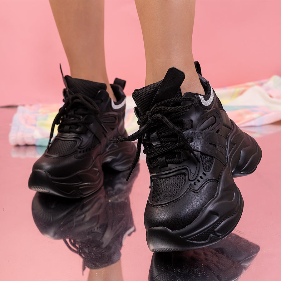 Pantofi sport  cu platforma Olanda - Black