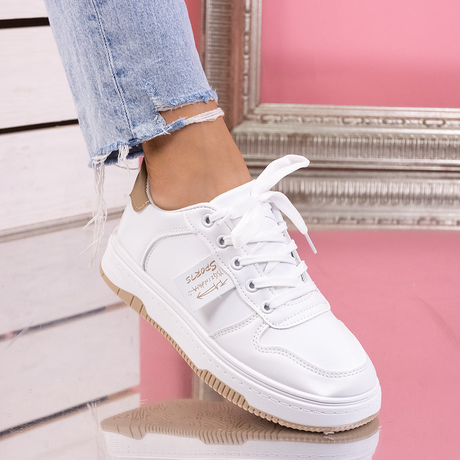 Pantofi sport Rosa - White/Khaki