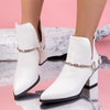 Botine dama Valesa - White