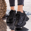 Pantofi sport cu platforma Ekrina - Black