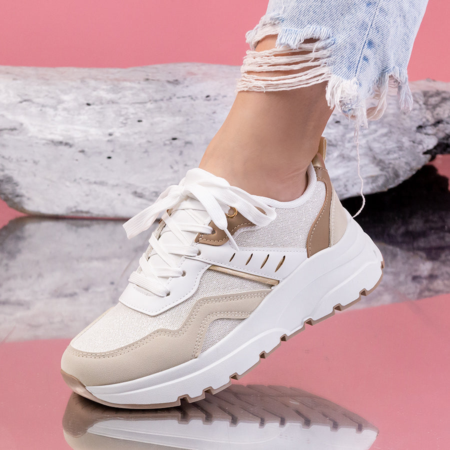 Pantofi sport Stivi - Beige