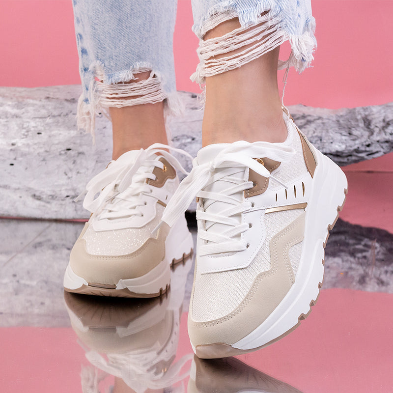 Pantofi sport Stivi - Beige
