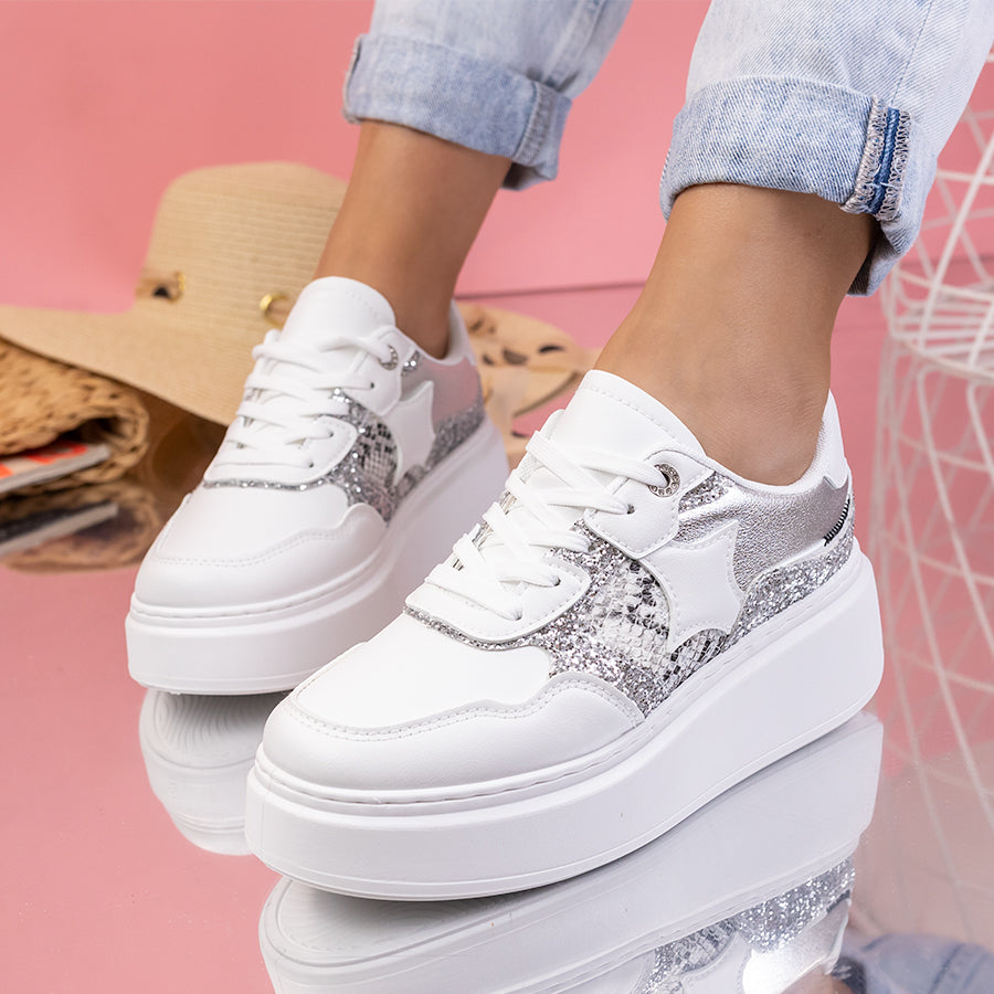 Pantofi sport Vesy - White
