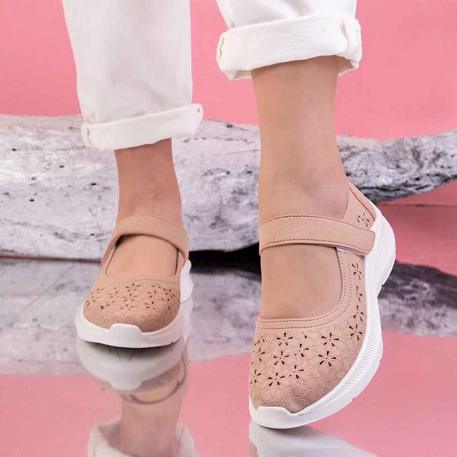 Pantofi casual Mia - Pink
