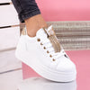 Pantofi sport Helena - White/Gold