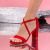 Sandale dama cu toc Biana - Red