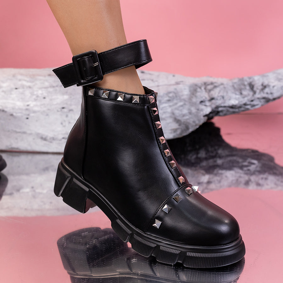 Ghete dama River - Black Leather