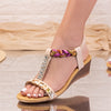 Sandale dama cu platforma Larina - Beige
