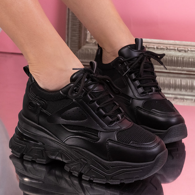 Pantofi sport cu platforma Ramena - Black
