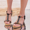 Sandale dama cu platforma Larina - Black
