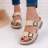 Papuci dama Alesa - Beige