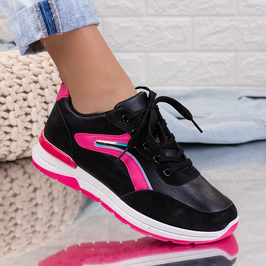 Pantofi sport Nalina - Black/Pink