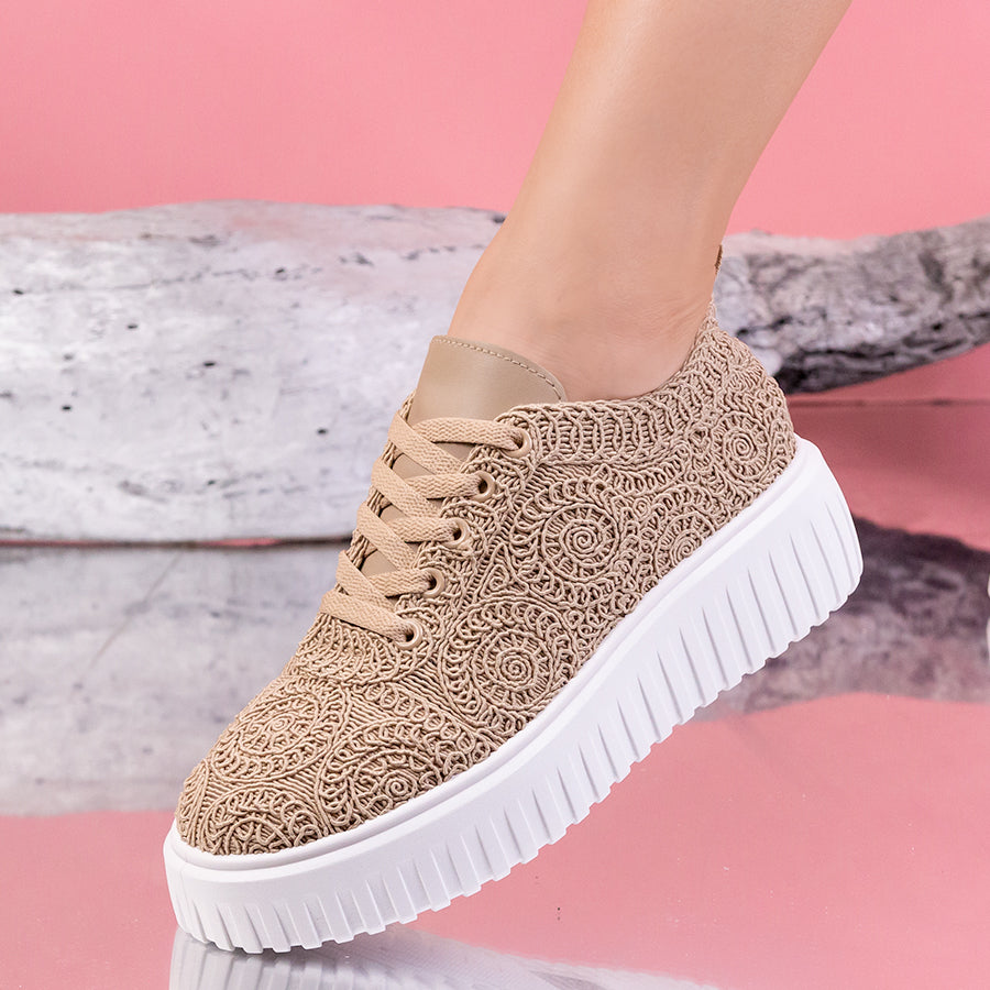 Pantofi sport Mirna - Khaki