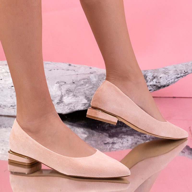 Pantofi dama cu toc Yara - Pink