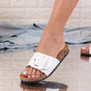Papuci dama Clavdia - White