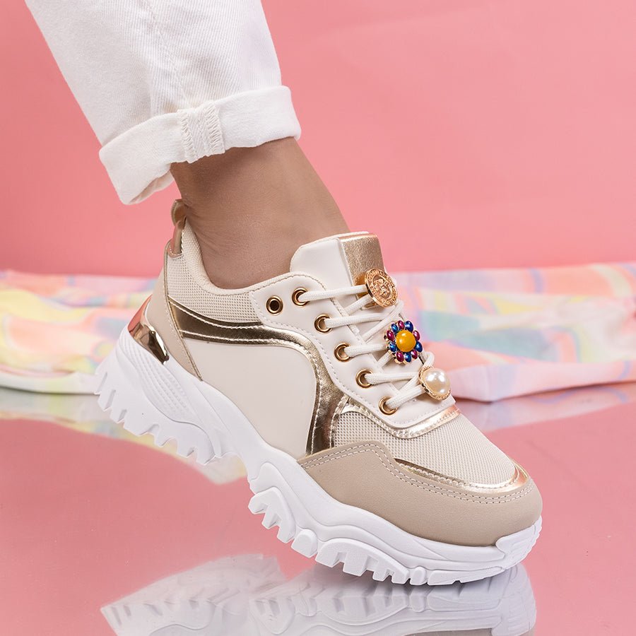 Pantofi sport Wonda - Beige