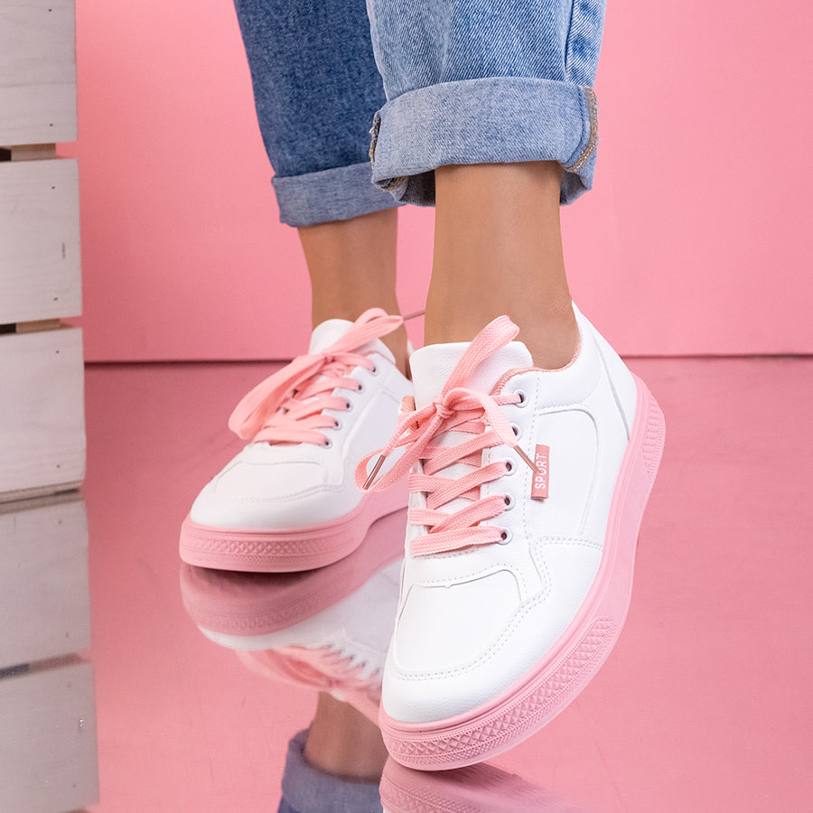 Pantofi sport Teria - White/Pink