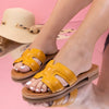 Papuci dama Delia - Yellow