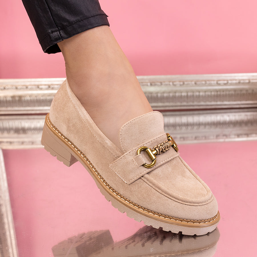 Pantofi casual Alena - Khaki