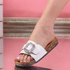 Papuci dama Renda - White