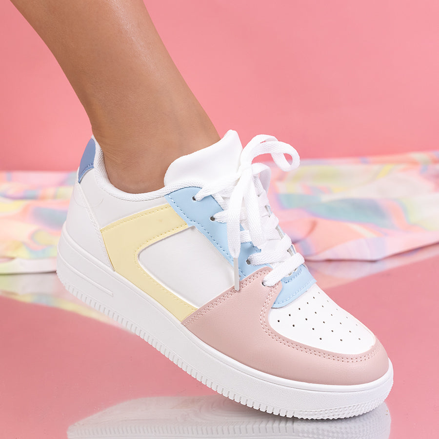 Pantofi sport Sanaya - White/Pink