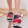 Papuci dama Chezara - Red/Navy