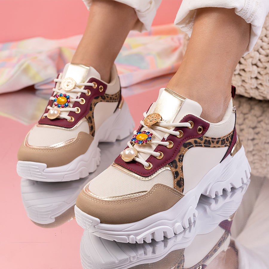 Pantofi sport Wonda - Wine