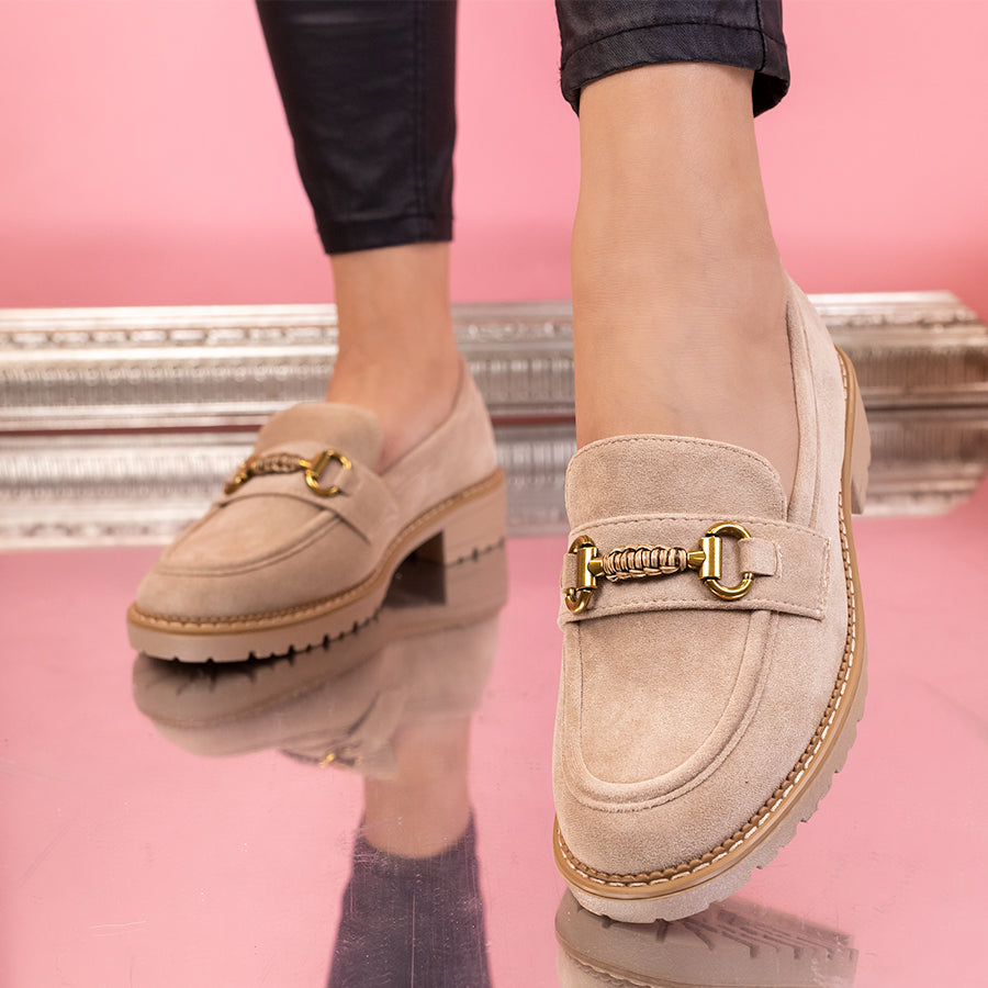 Pantofi casual Alena - Khaki