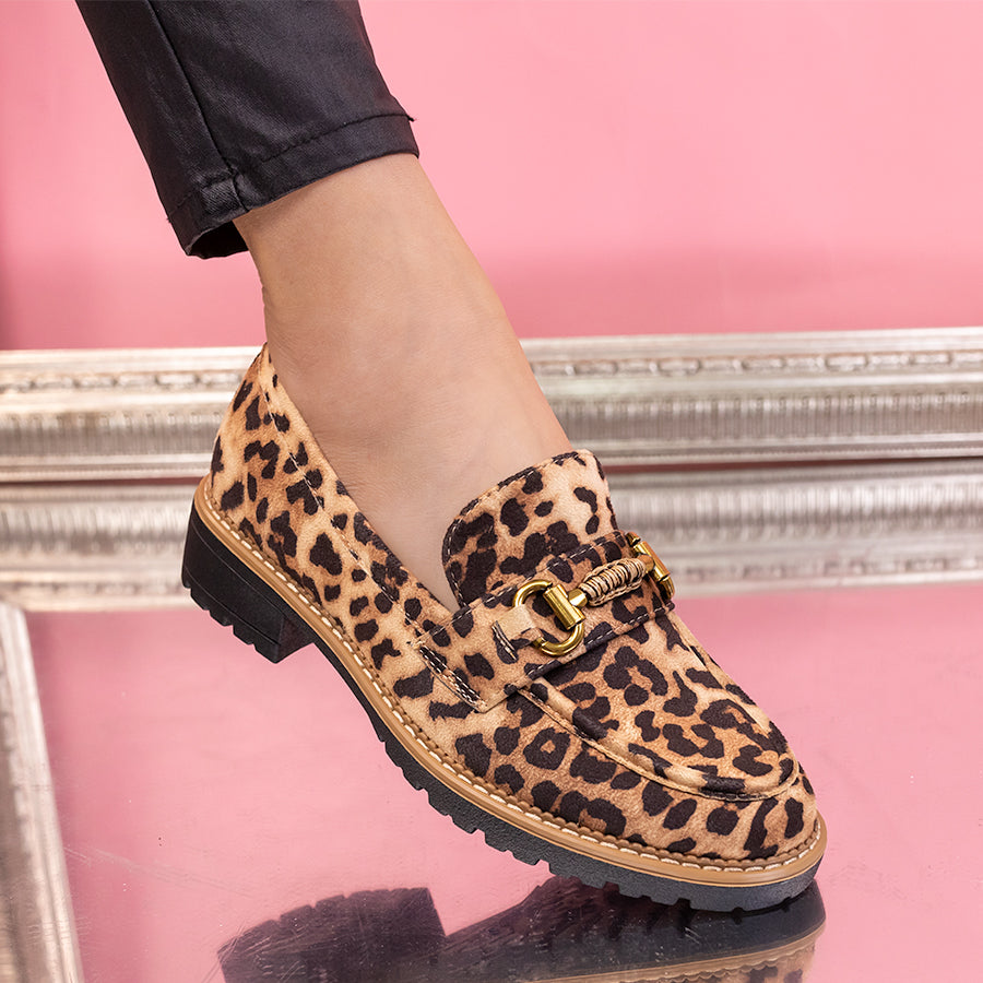 Pantofi casual Alena - Leopard