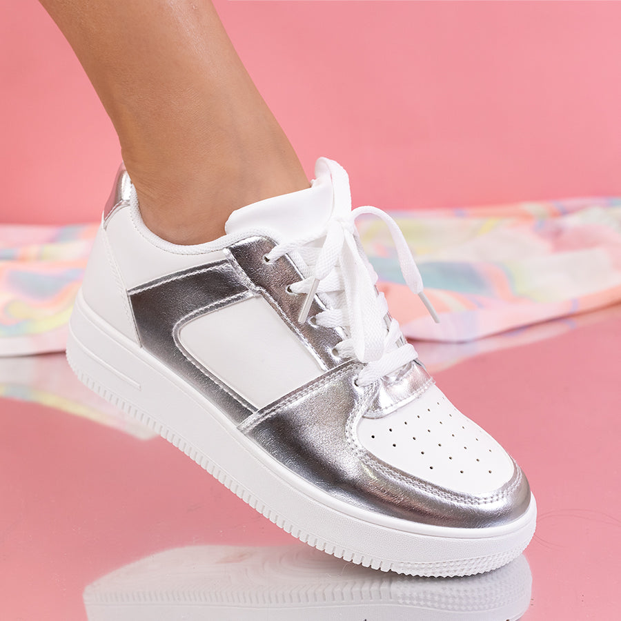 Pantofi sport Sanaya - White/Silver