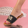 Papuci dama Love - Black