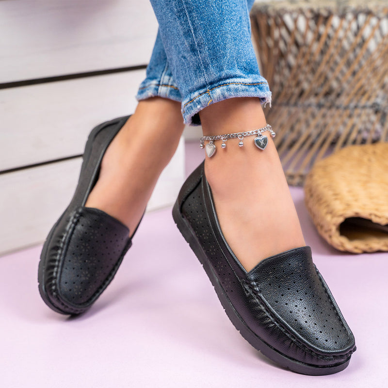 Mocasini dama Venera - Black